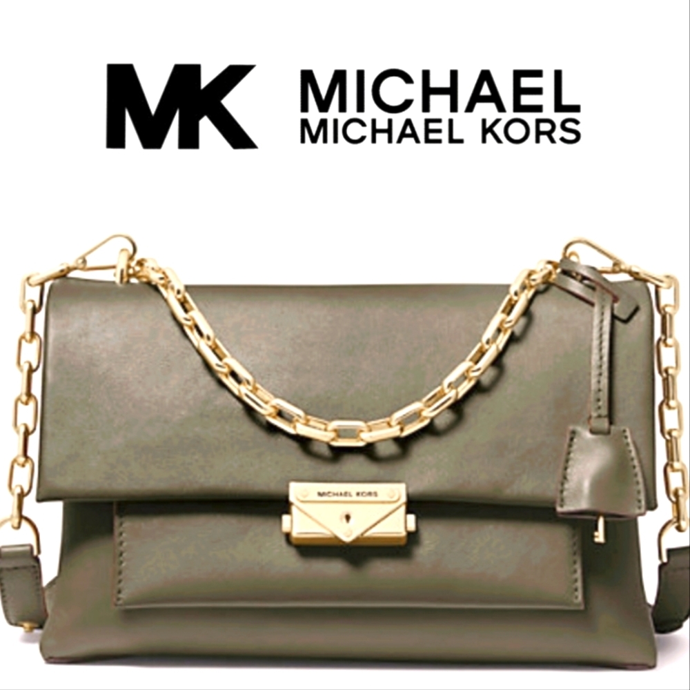 NWT Michael Kors Cece Large Shoulder Bag in Olive